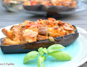 Aubergines farcies à la sicilienne