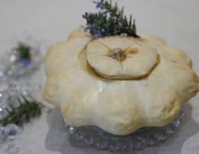 Pâtisson entier farci aux petites sèches