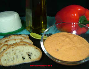 Poivronade : Caviar de poivron au chèvre