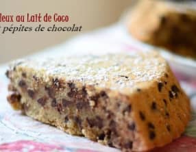 Gâteau moelleux au lait de coco et chocolat