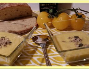 Gaspacho de tomates jaunes