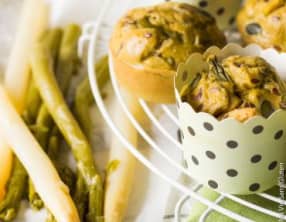 Muffins printaniers aux asperges