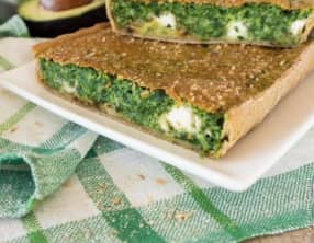 Quiche aux épinards et gomasio