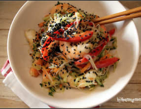 Salade inspiration thaï aux crevettes