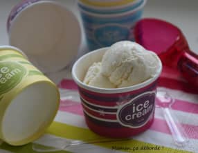 Glace à la noix de coco sans sorbetière