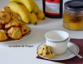 Muffin à la banane, poire et lait de coco