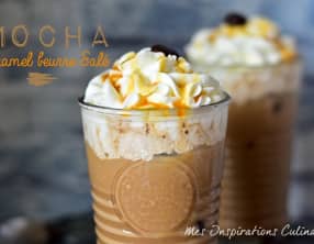 Café mocha au caramel beurre salé