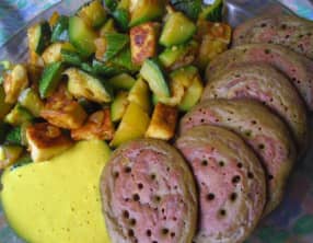 Blinis vegan à la betterave