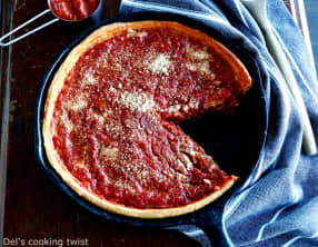 Deep dish pizza de Chicago