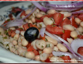 Salade de haricots blancs et tomates