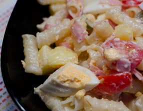 Salade de pâtes façon piémontaise