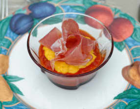 Piperade froide en verrine