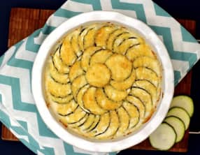 Gratin de pommes de terre et courgettes