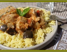 Poulet à l'aubergine