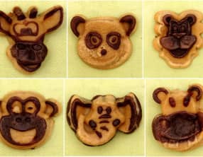 Savane animaux vanille et chocolat