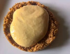 Tartelette healty crue au beurre de cacahuète