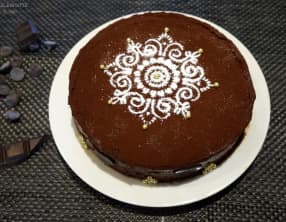 Le gâteau double chocolat