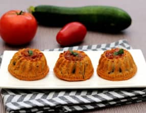 Flans à la ratatouille