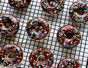 Donuts américains au chocolat