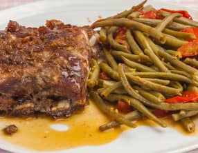 Travers de porc aux épices et cuit à basse température