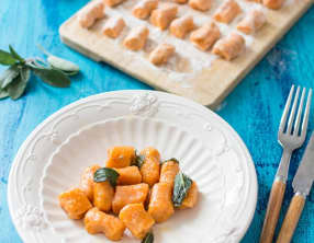 Gnocchis de patate douce au beurre de sauge