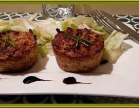 Minis gâteaux de pomme de terre et Lardons