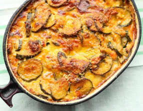 Gratin de courgettes à la mimolette