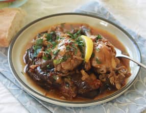 Tajine de poulet aux aubergines