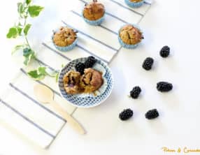 Muffins au cœur coulant de mûres