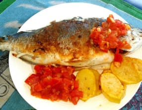 Dorade royale grillée à la poêle