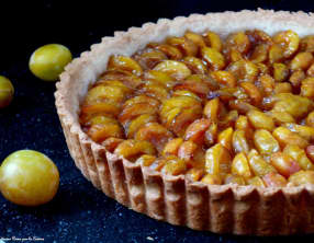 Tarte aux mirabelles épicée
