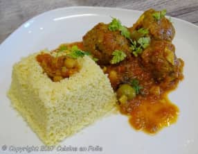 Tajine de boulettes de boeuf ou kefta aux olives