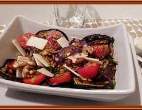 Salade de petit épeautre aux légumes grillées