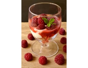 Parfaits fraise et framboise