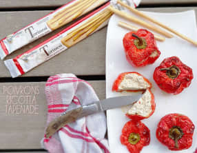 Poivrons farcis à la Ricotta et à la tapenade