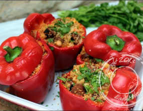 Poivrons farcis au couscous