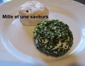 Fromage de chèvre frais à la ciboulette ou noix et raisin