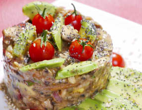 Tartare d'aliments alcalins