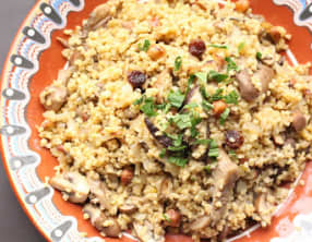 Pilaf de boulghour aux champignons