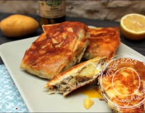 Bricks de sardines et pommes de terre aux œufs