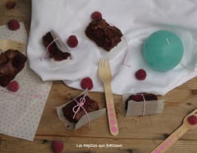 Brownies aux framboises