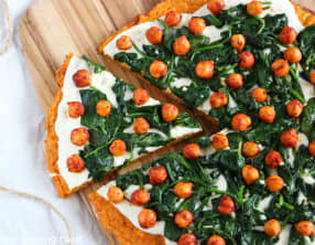 Pizza veggie à la patate douce