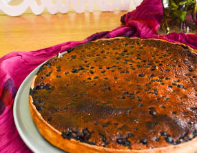 Tarte amandine aux myrtilles