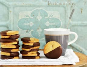 Biscuits citron confit, gingembre, chocolat