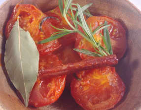 Tajine de tomates à la cannelle et au miel