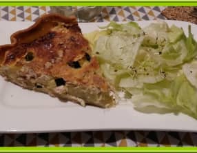 Quiche au thon et à la courgette