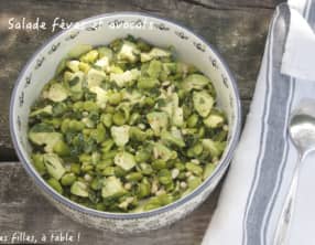 Salade de fèves et avocat