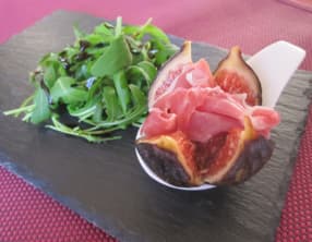 Figues et jambon cru