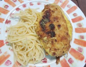 Escalopes de poulet panées