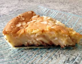 Tarte aux poires, chocolat et frangipane